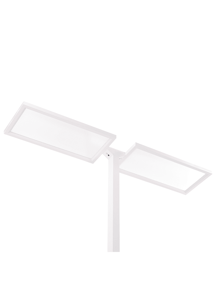 Beliani Stehleuchten SCULPTOR in Weiß - (W) 135 x (H) 197 x (L) 30 cm günstig kaufen onesize