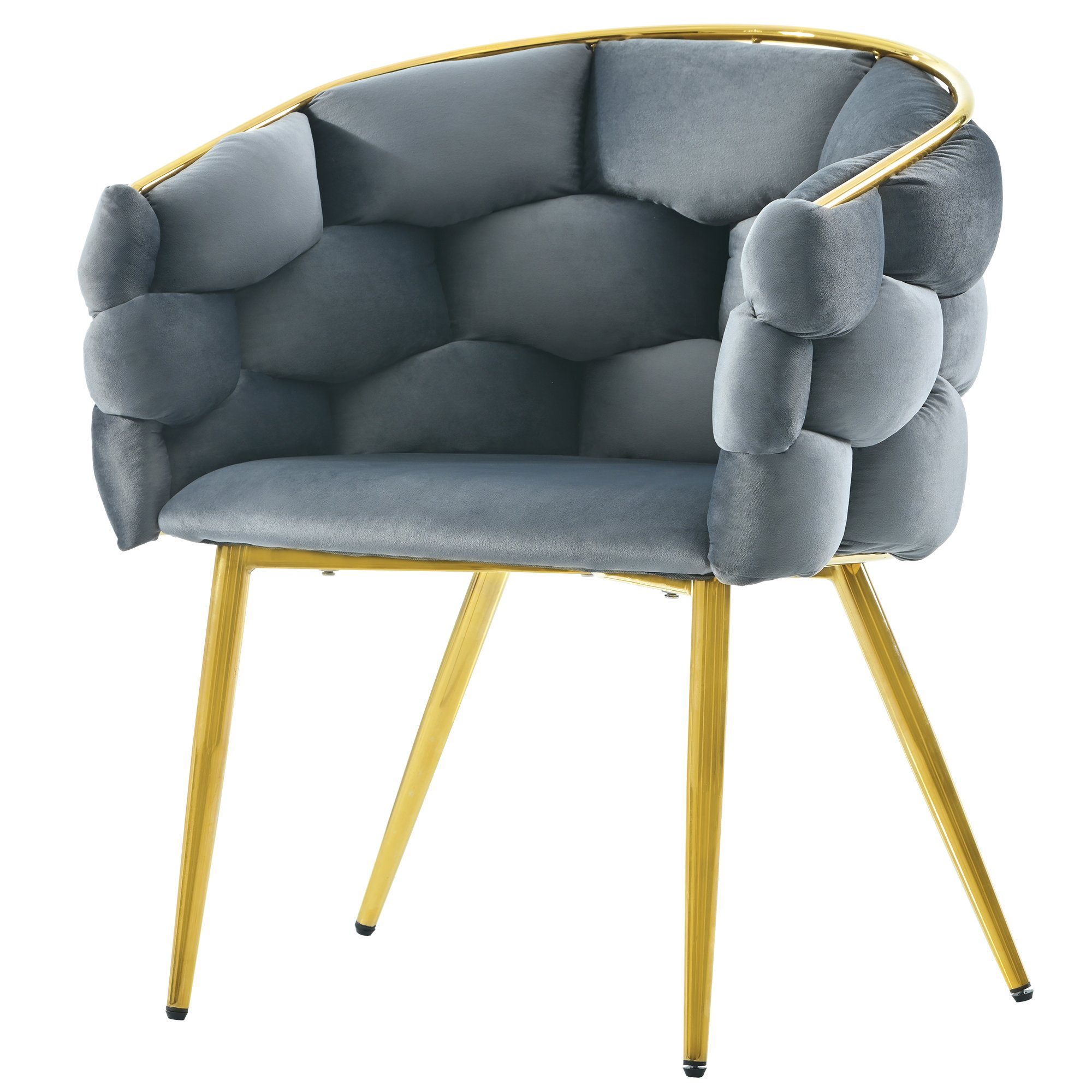 Ulife Polsterstuhl Luxus-Samtstühle mit Metallbeinen Bubble Stühle (1 St)