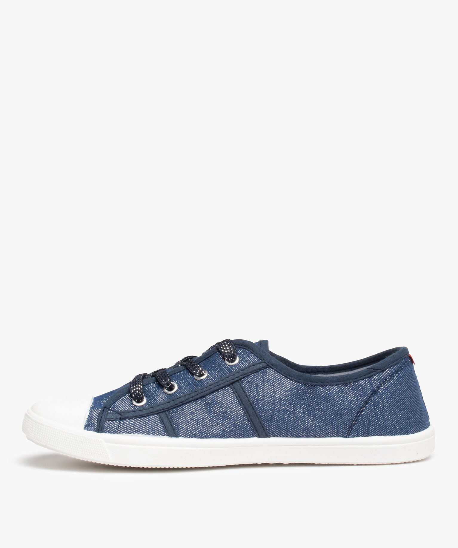 Baskets femme en toile à bout renforcé – Terre de Marins marine | GEMO