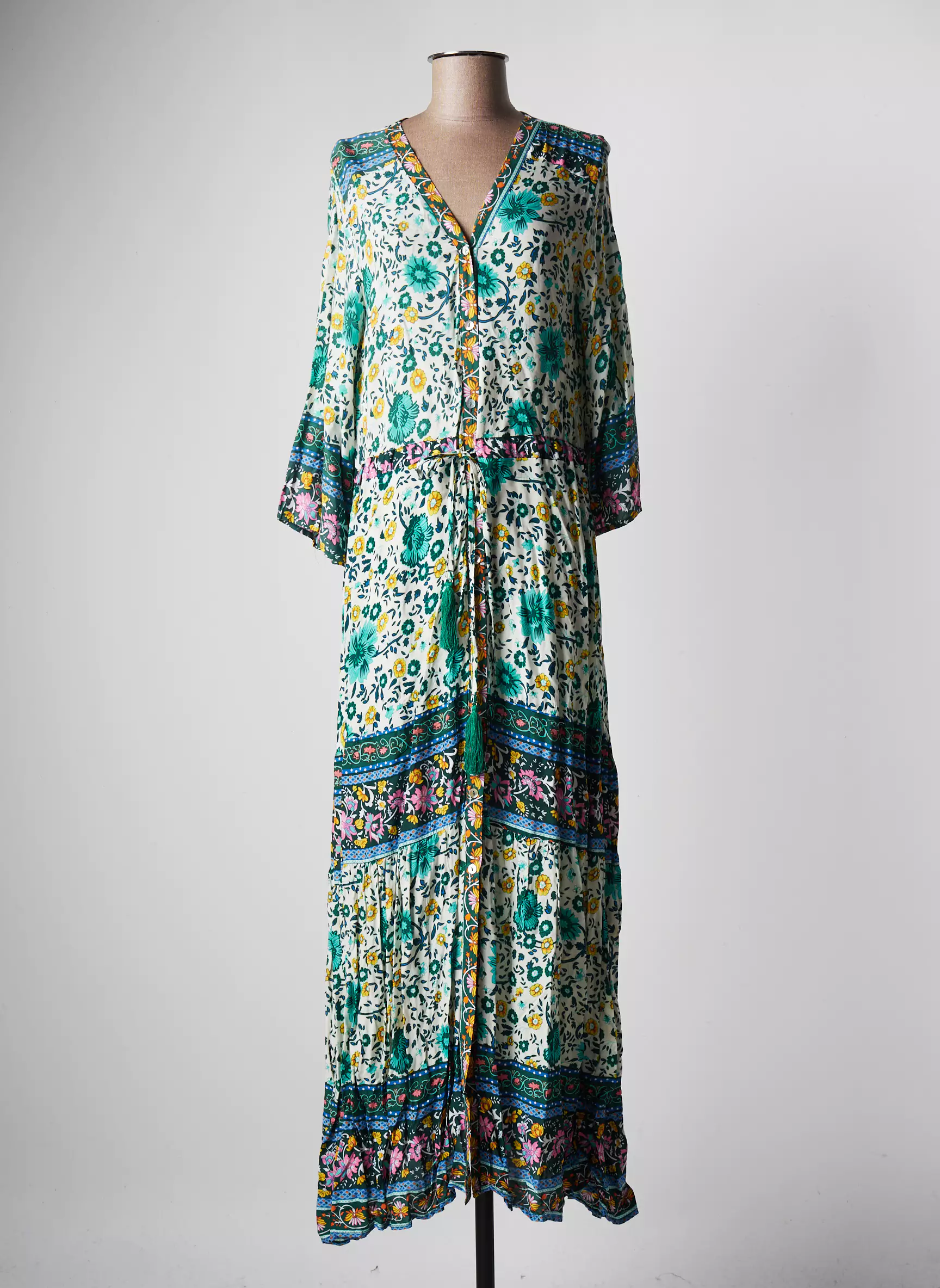 Opl Robes Longues Femme couleur vert