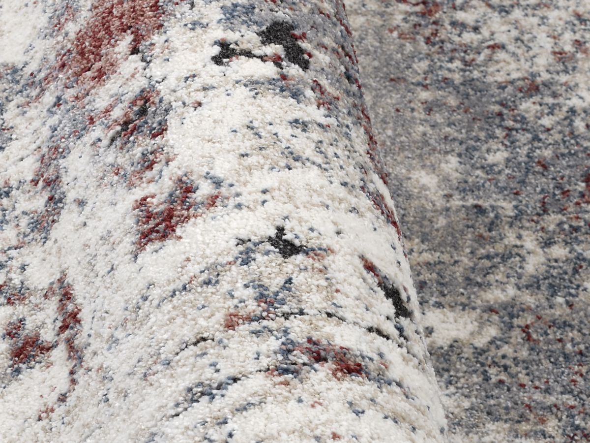 Interliving Webteppich L-8800 Creme rot 65 x 130cm