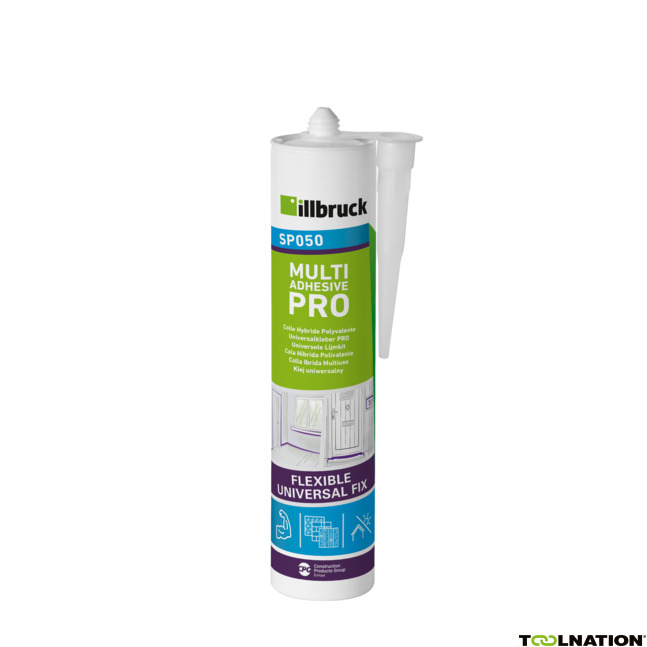 illbruck SP050378254 SP050 Univerzální lepidlo a tmel, kartuše 310 ml, šedá