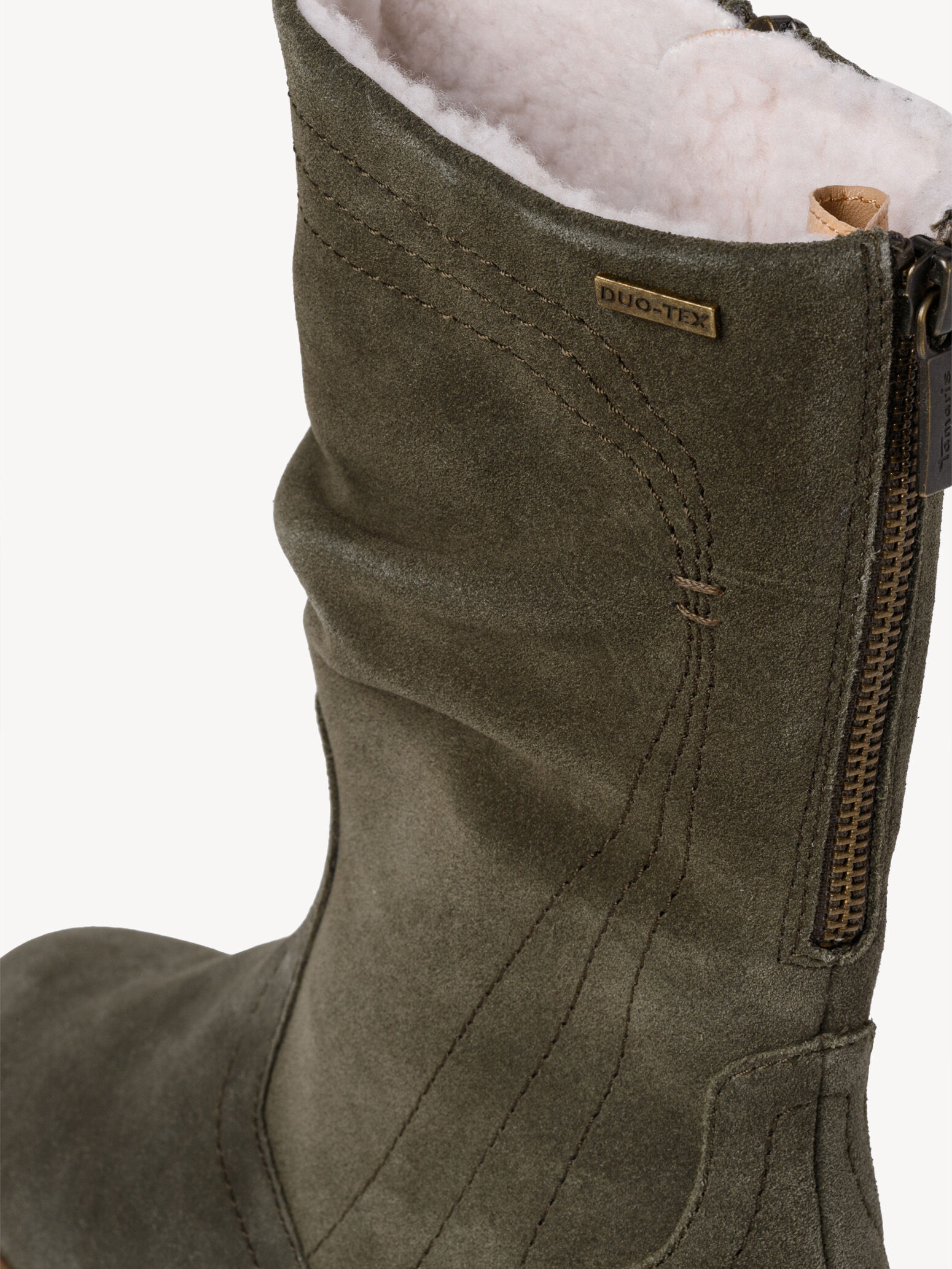 Bottine en cuir - vert