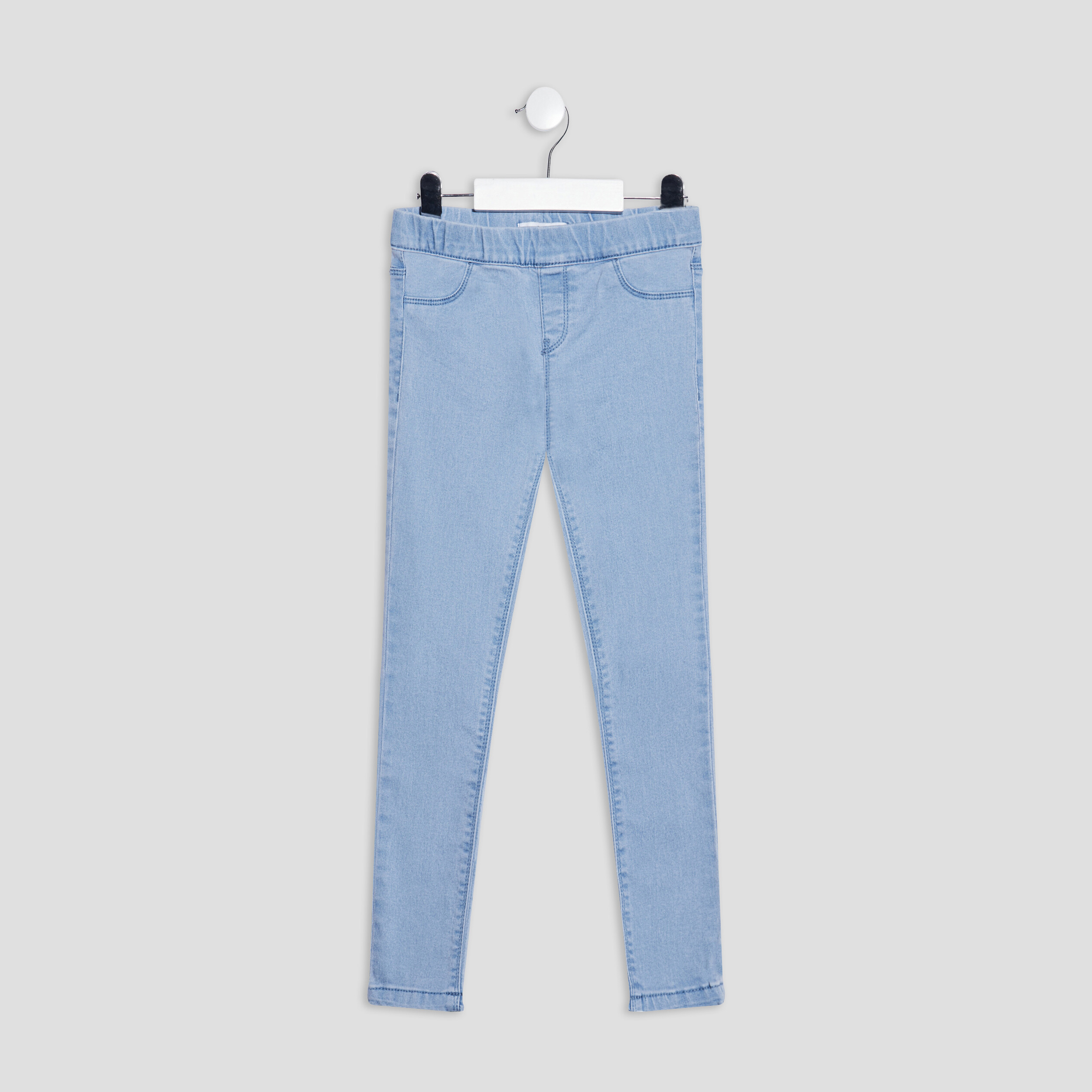 Jegging stretch 2 poches denim triple stone fille | La Halle