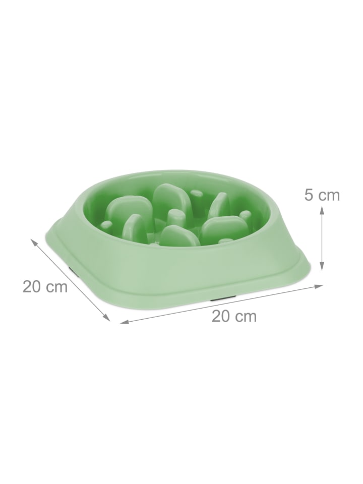 relaxdays Anti Schling Napf in Grün - 500 ml günstig kaufen onesize