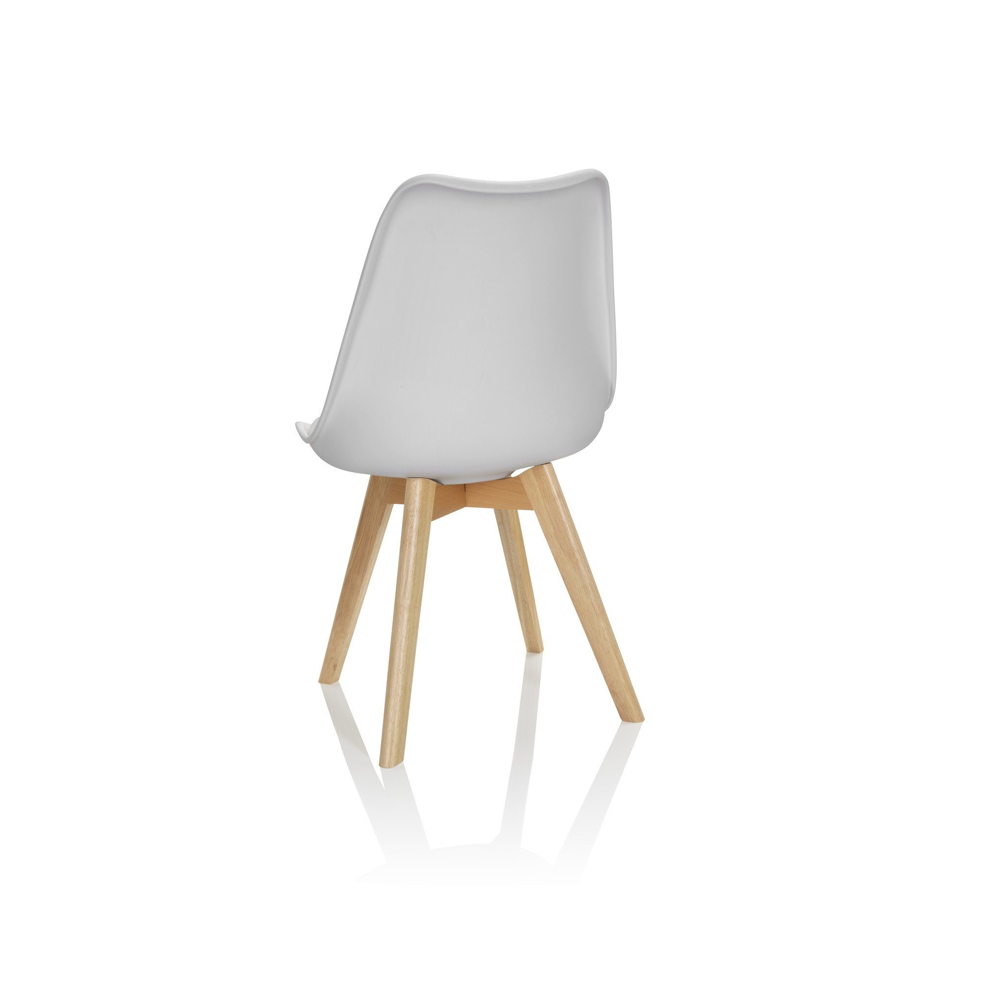 hjh OFFICE Schalenstuhl Schalenstuhl SCANDI Kunststoff ohne Armlehnen (4er Set), Esszimmerstuhl