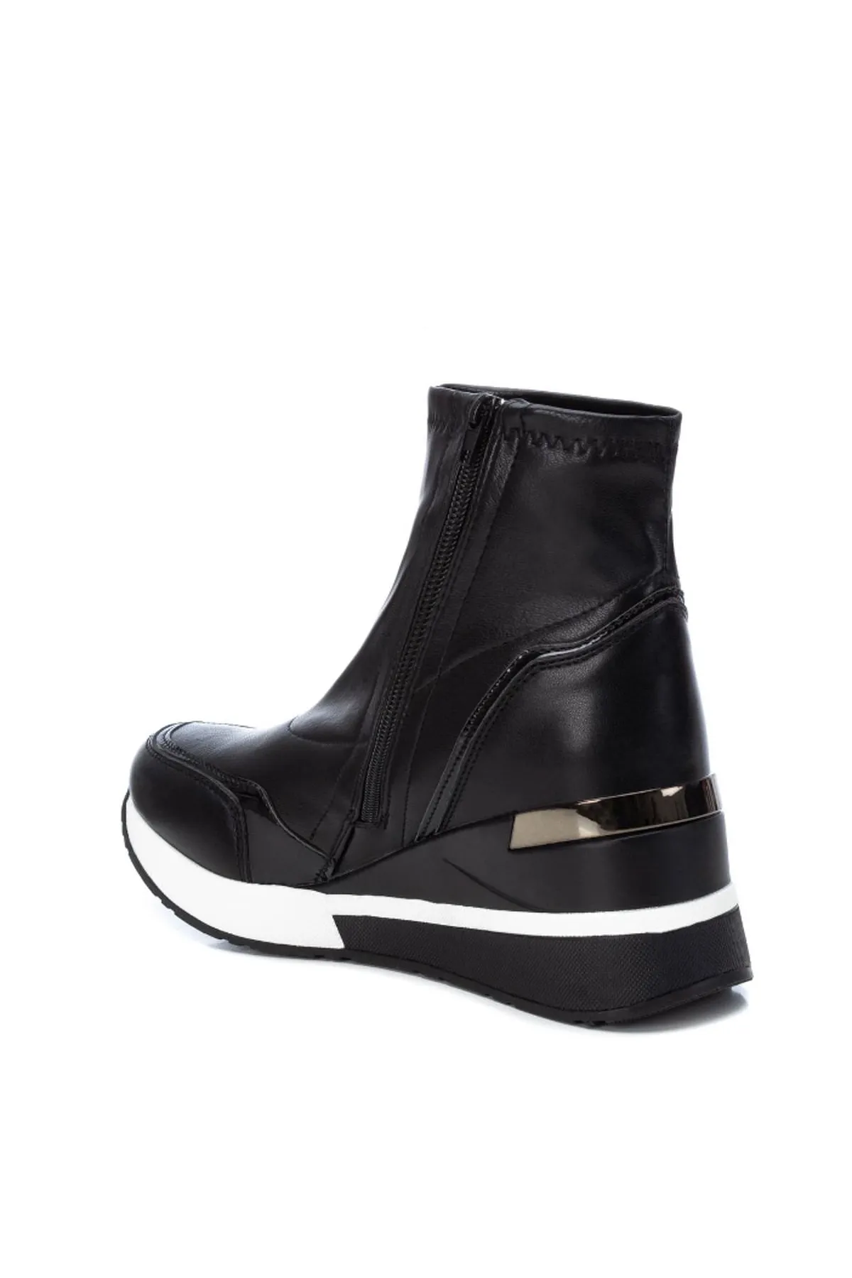 XTI  Stiefelette - Schwarz - Keilabsatz