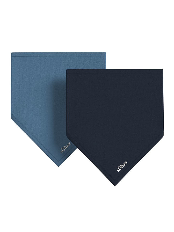 s.Oliver 2er-Set: Halstücher in Blau günstig kaufen onesize