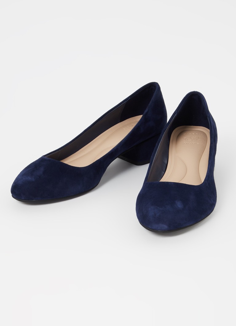 Pantofi cu toc larg Dune London din piele cu talpă înaltă
