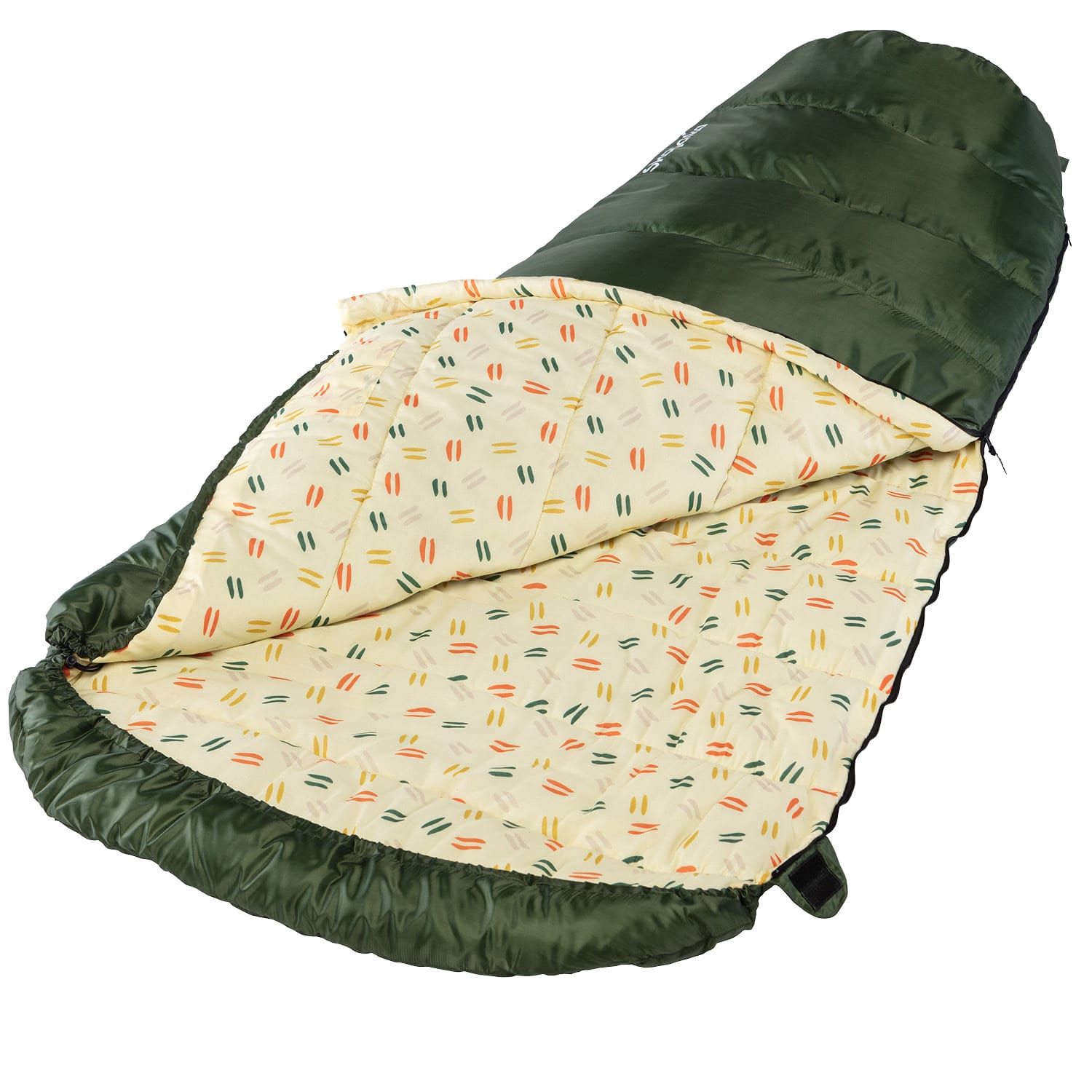 Skandika Vegas XXL RV rechts grüner Schlafsack