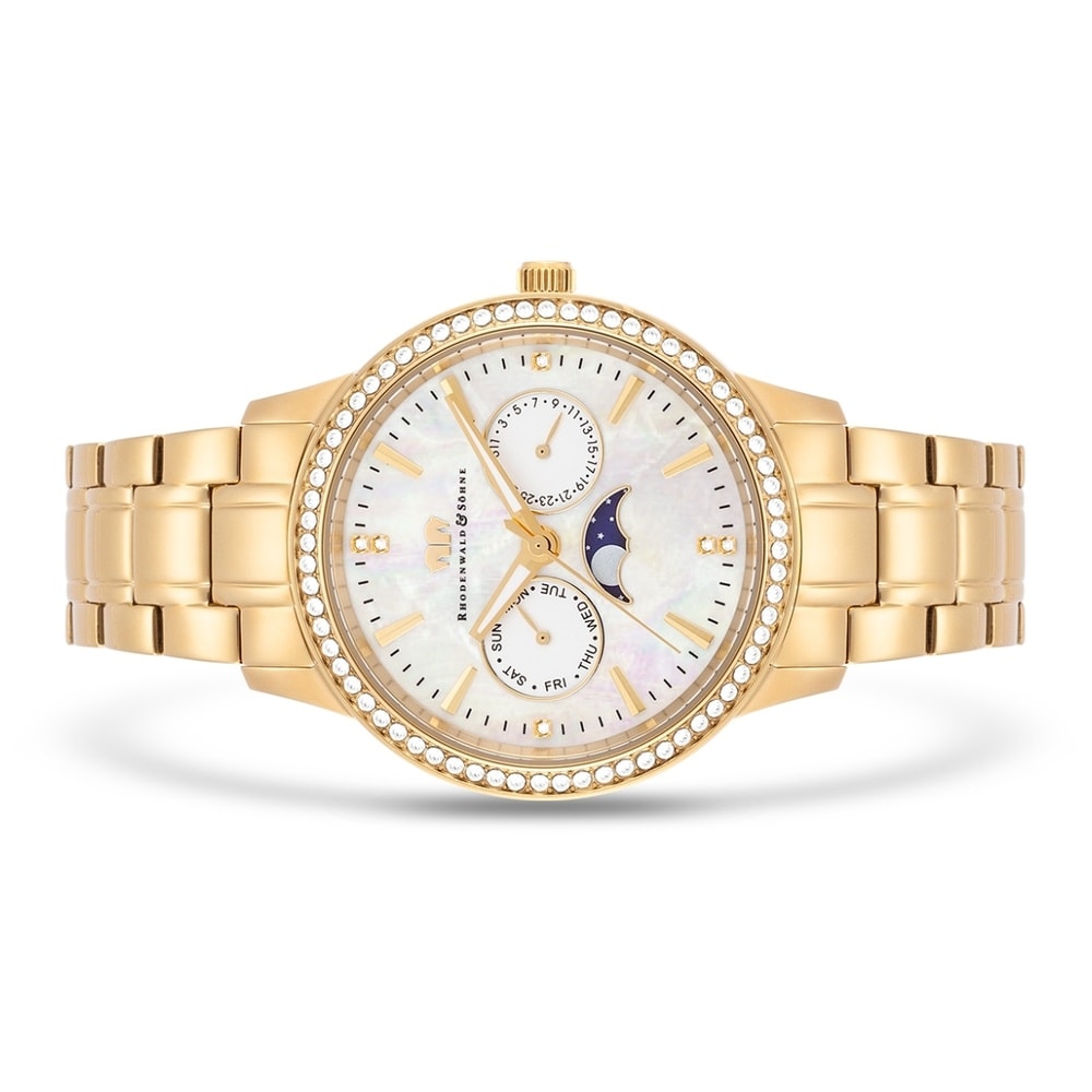 Rhodenwald & Söhne Multifonctions Amidala Or jaune Acier inoxydable en Or jaune Montre