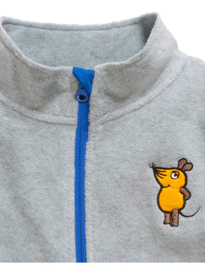 Playshoes Fleece-Jacke DIE MAUS in Grau/Melange günstig kaufen