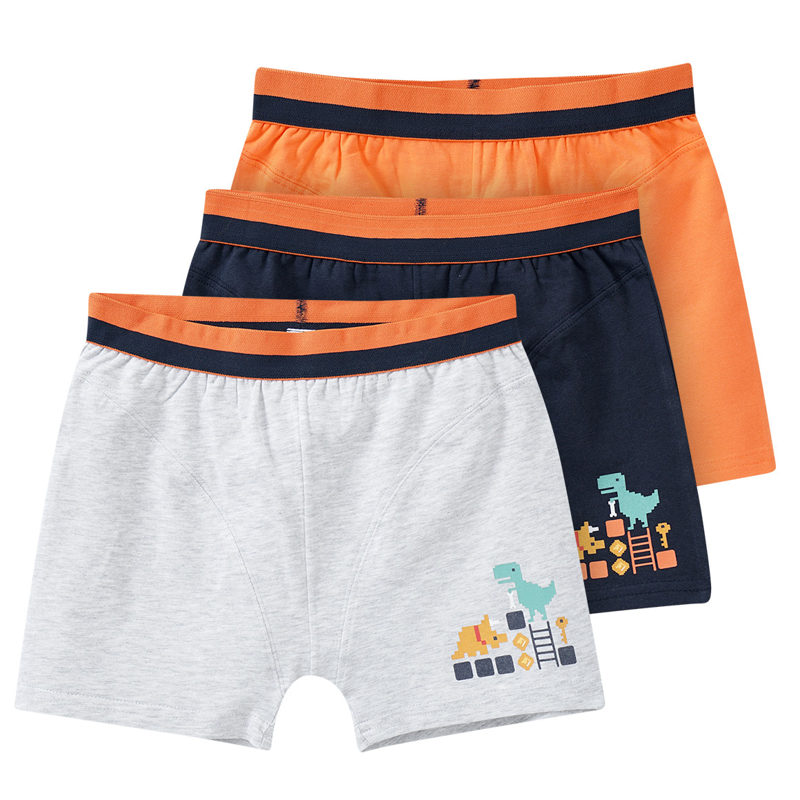 3 Jungen Boxer mit Gaming-Print