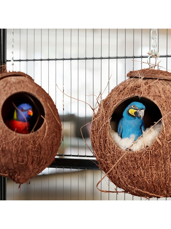 relaxdays 2 x Vogelhaus in Natur günstig kaufen onesize