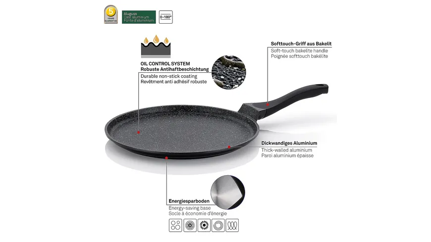 kela Crêpe-Pfanne Stella Nova Ø 32cm schwarz