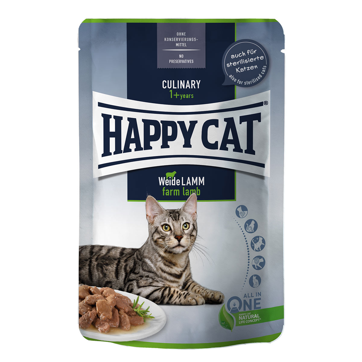 Happy Cat Culinary Meat in Sauce Weide Lamm Pouch bei ZooRoyal