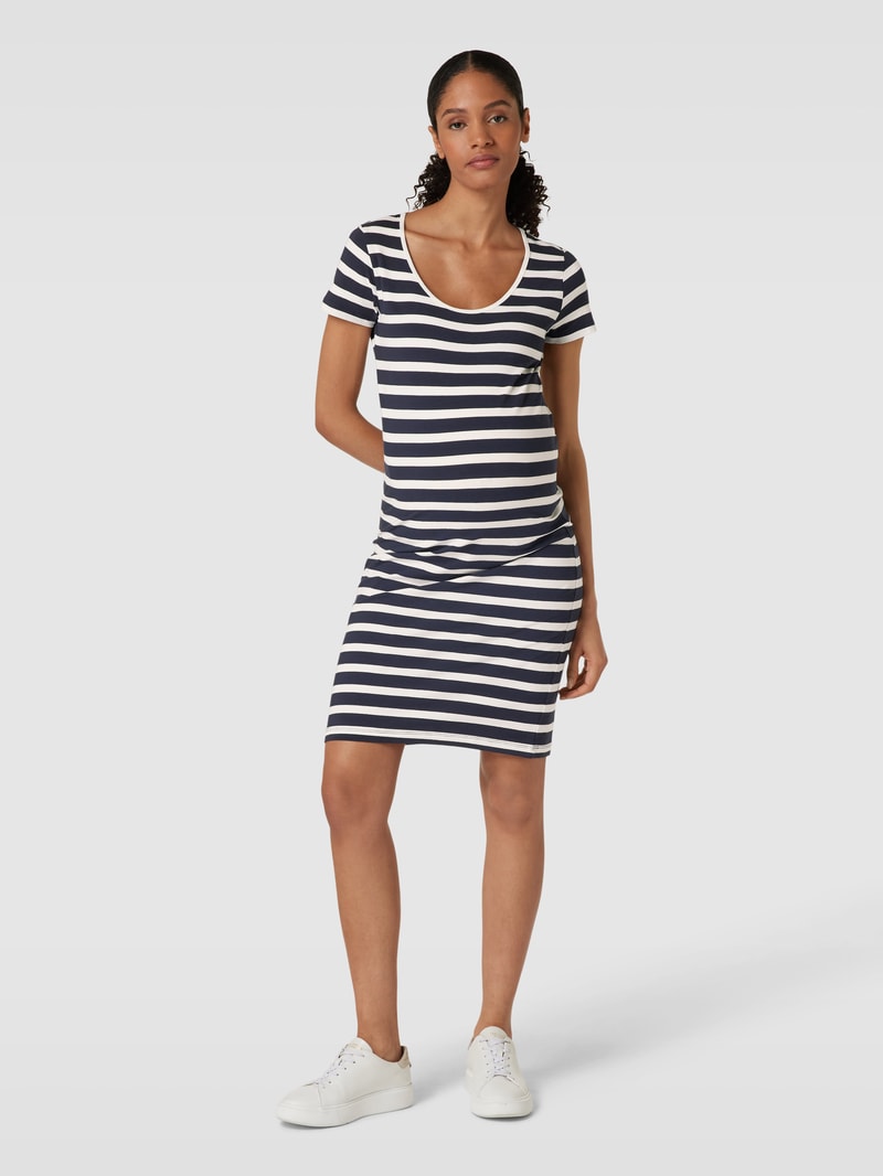 Umstands-Kleid mit Streifenmuster Modell 'MIA' in marineblau