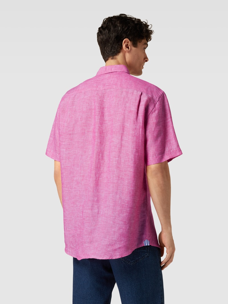 Freizeithemd mit Button-Down-Kragen in pink