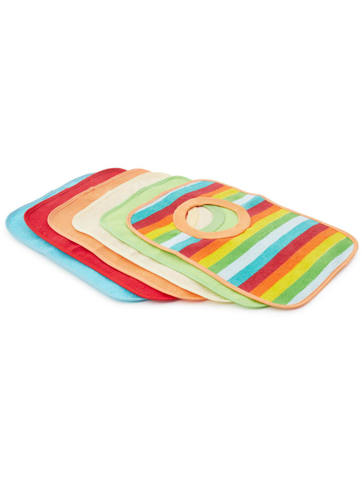 Bieco Spielwaren Baby Schlupf Lätzchen, 6er Pack - ab Geburt in Mehrfarbig günstig kaufen onesize