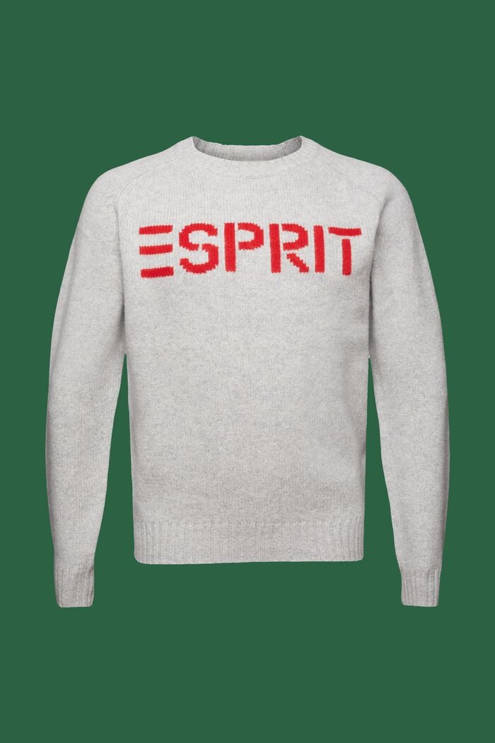 Logo-Pullover aus Wolle und Kaschmir
