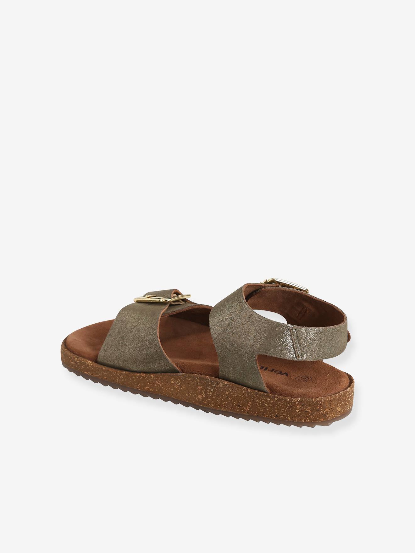 Vertbaudet Mädchen Sandalen, gepolsterte Innensohle - gold