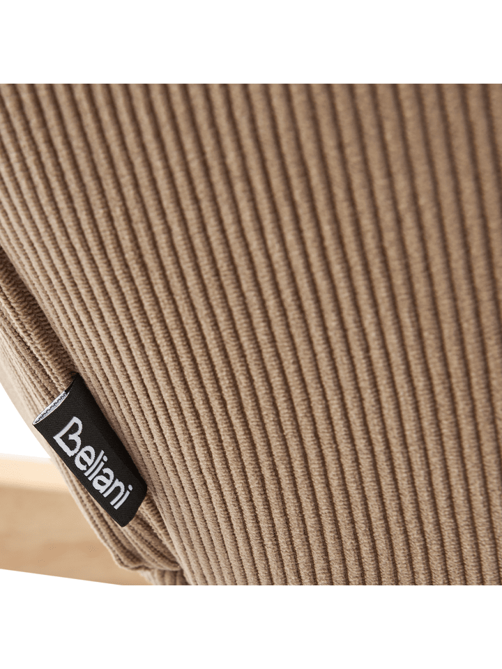 Beliani Schaukelsessel ARSET in Beige/Schwarz/Heller Holzfarbton günstig kaufen onesize