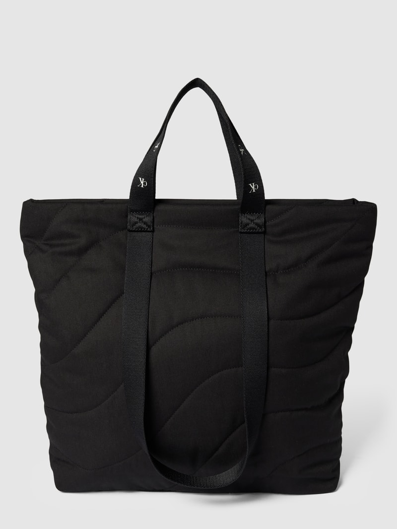 Tote Bag mit Steppnähten Modell 'ULTRALIGHT' in black