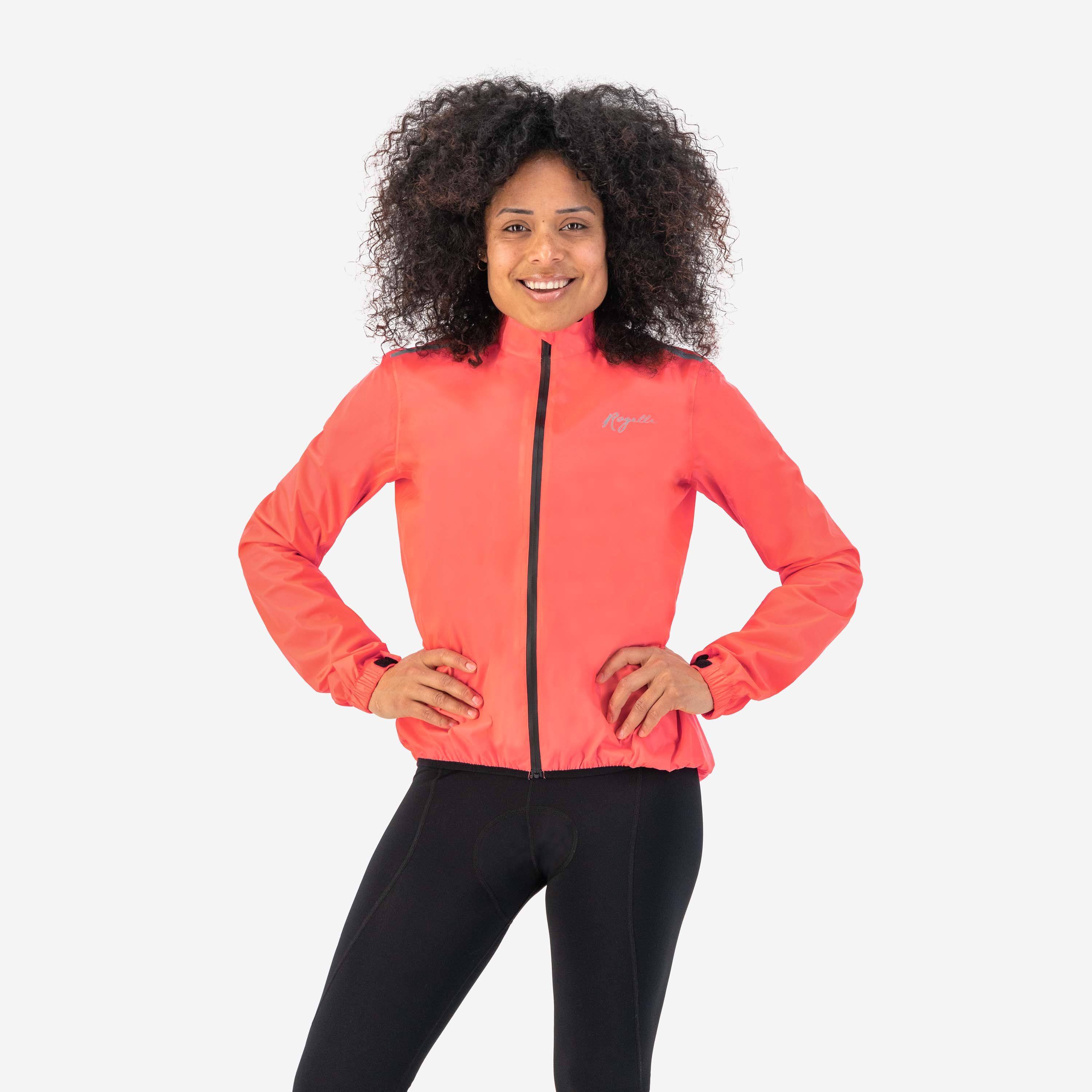 Rogelli Core Coral Damen Fahrrad Regenjacke