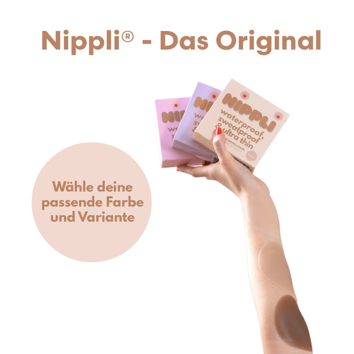 Nippelcover Tanned Mit Kleber (2 Paar), 4 St