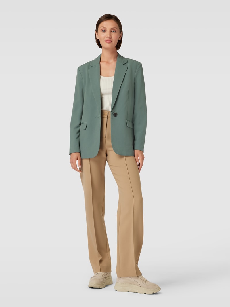 Loose Fit Blazer mit Viskose-Anteil Modell 'TROIANTHEA' in petrol