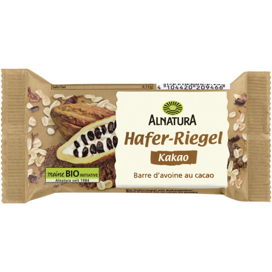 Alnatura Bio Haferriegel Kakao 60G