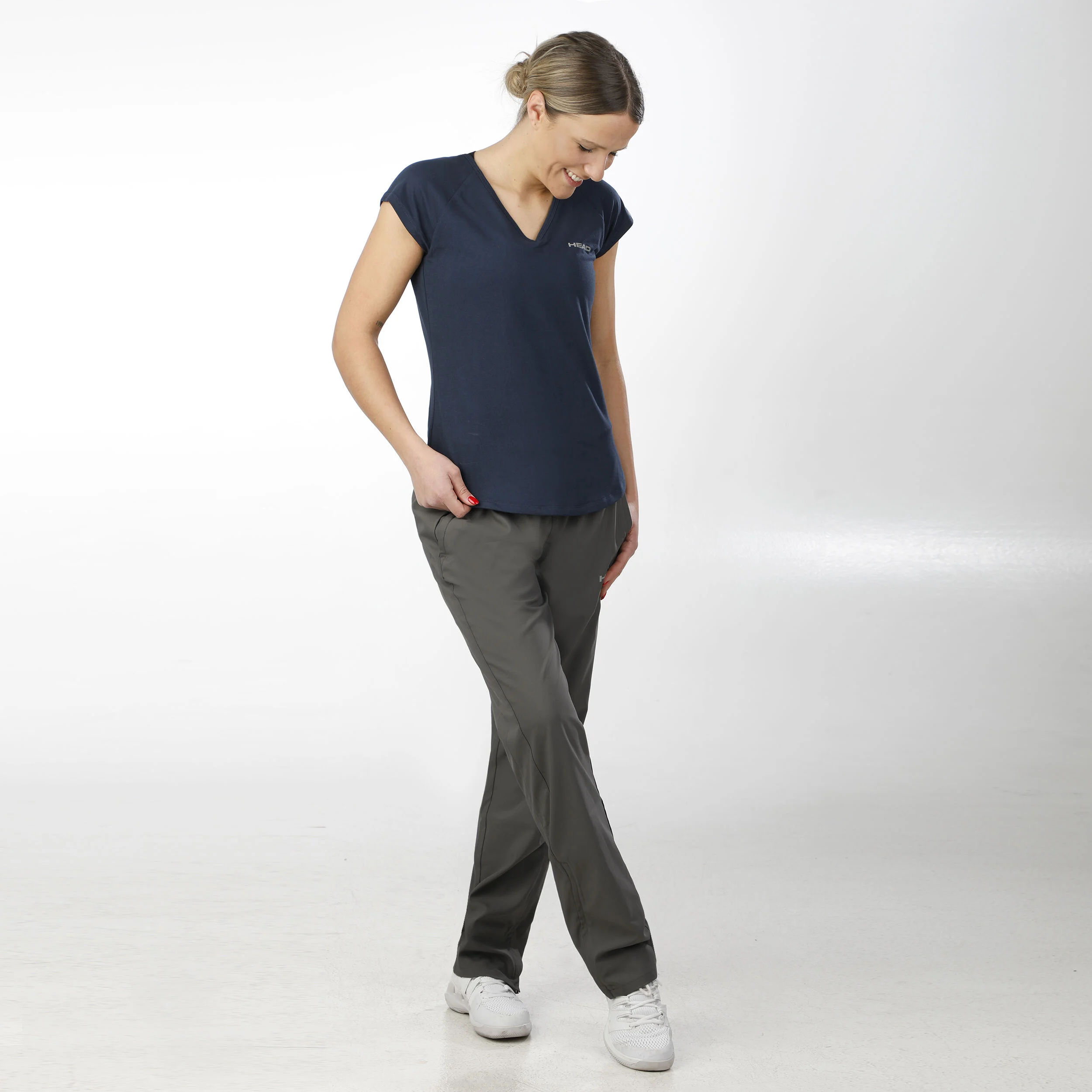 Janet T-Shirt Special Edition Damen - Dunkelblau, Weiß