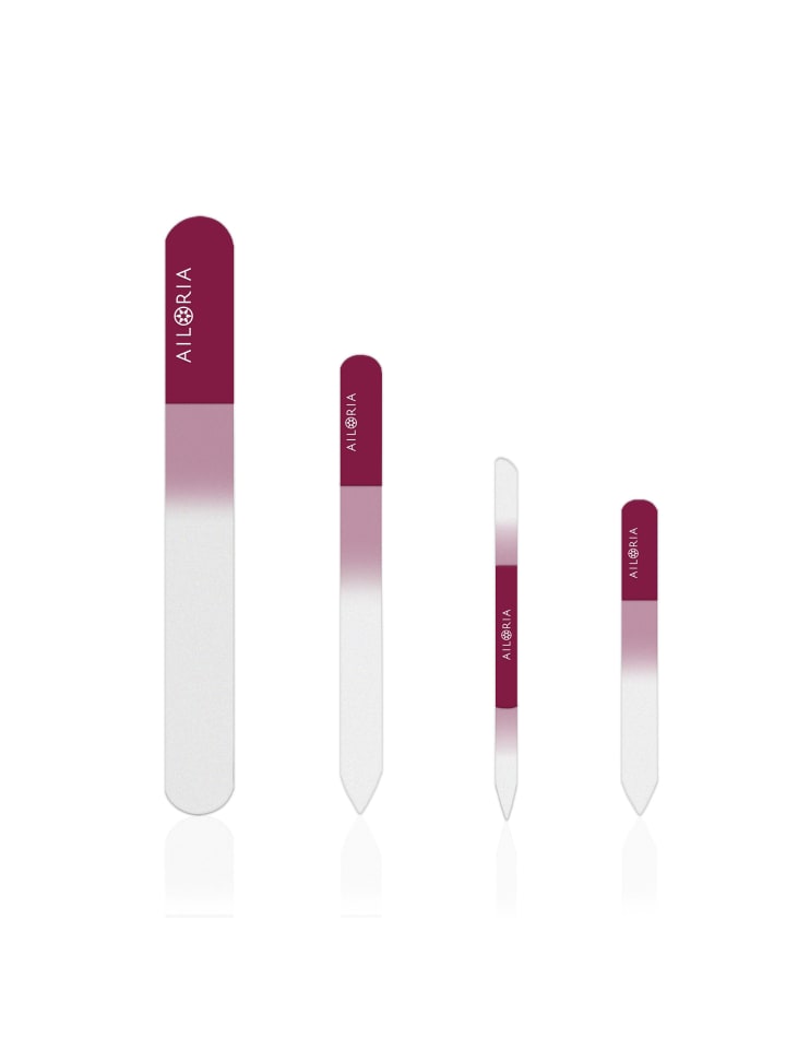 Ailoria CONTOUR PRIME Glas-Nagelfeilenset in Magenta günstig kaufen onesize