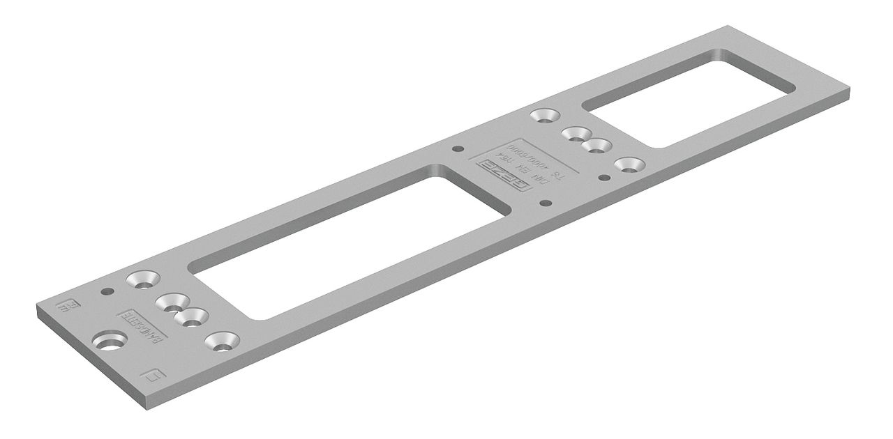 GEZE Montageplatte silber - für Türschließer TS4000/TS5000