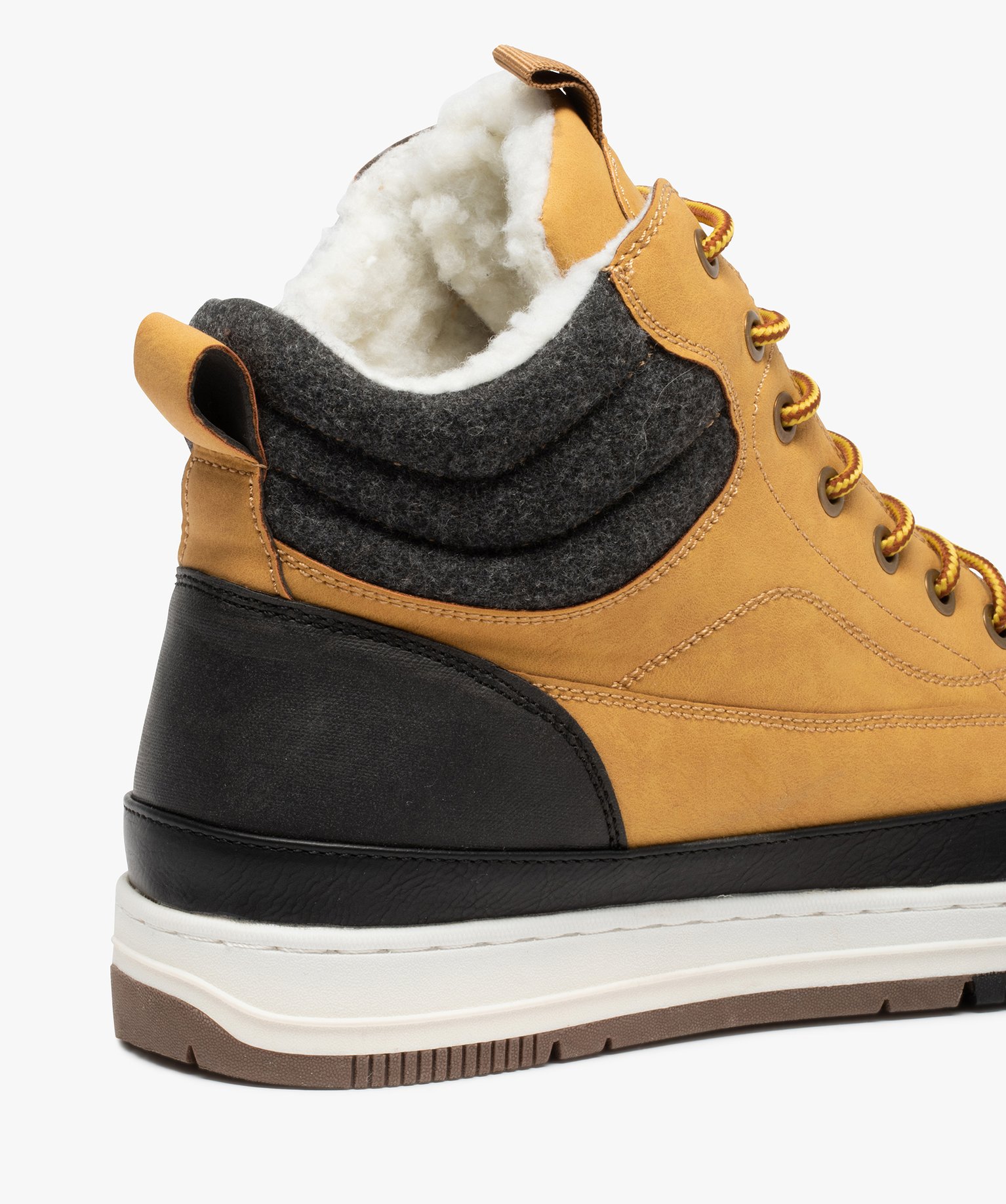 Boots homme à col rembourré et semelle renforcée camel | GEMO