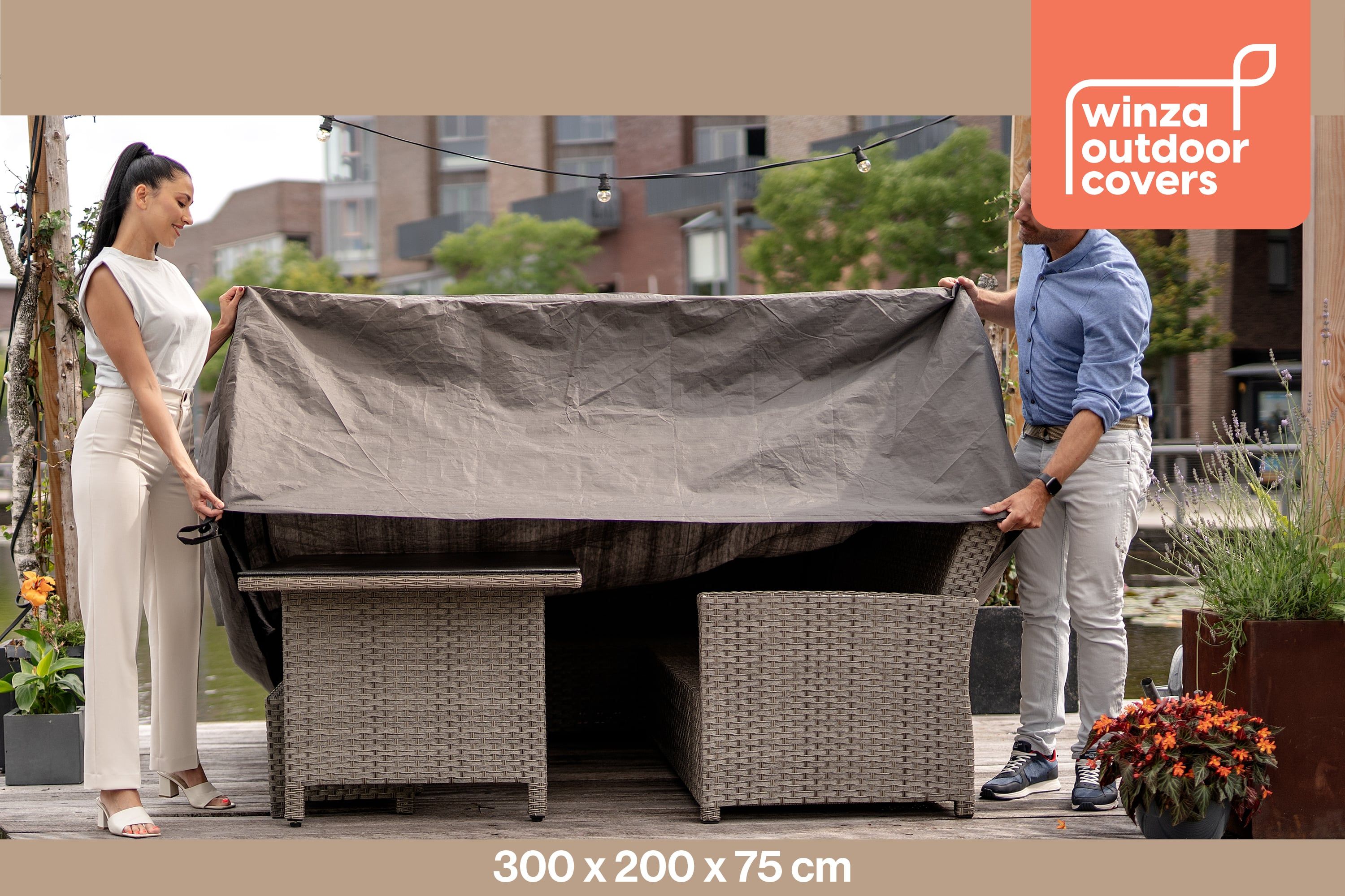 Winza 300 x 200 x 75 cm Loungeset Schutzhülle
