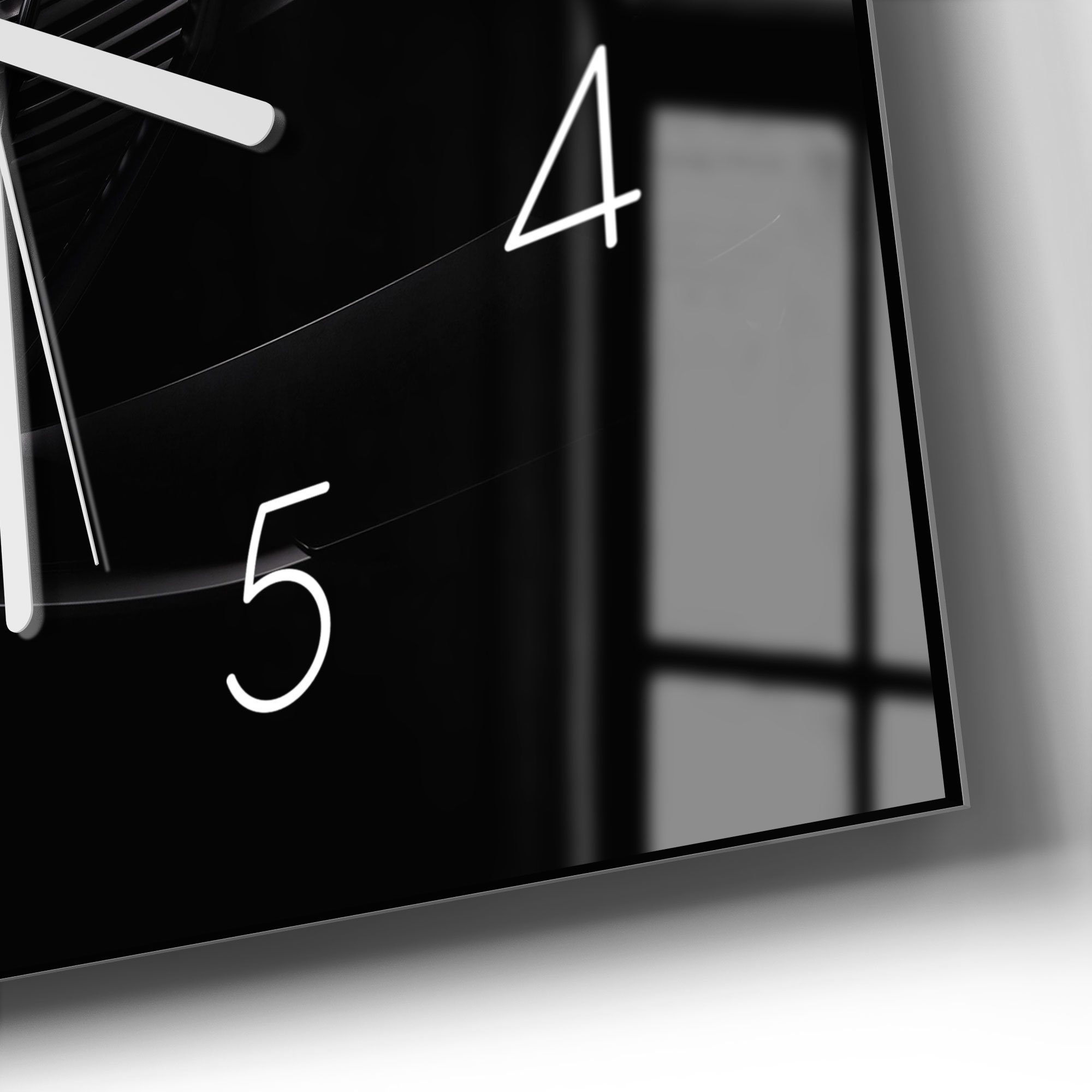 DEQORI Wanduhr 'Audi Frontalaufnahme' (Glas Glasuhr modern Wand Uhr Design Küchenuhr)