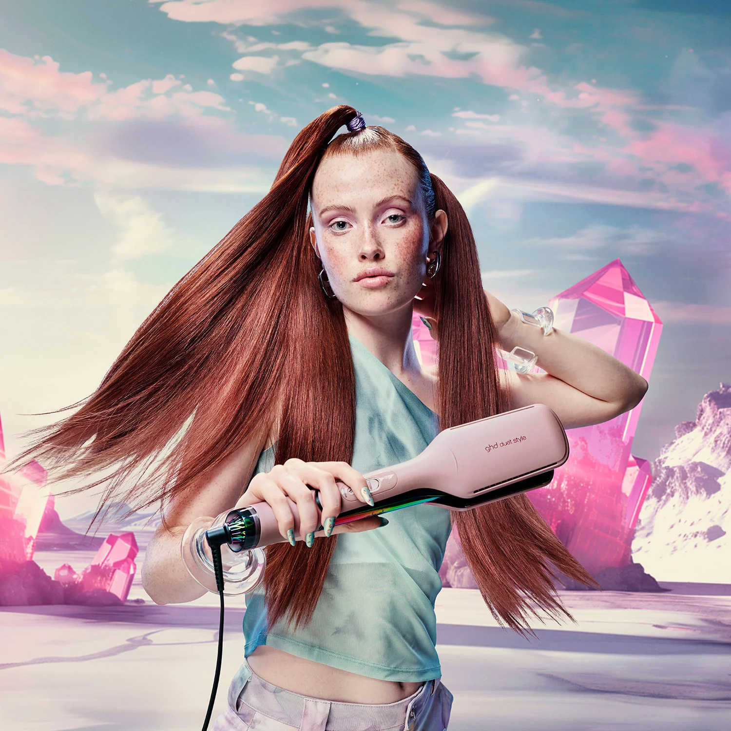 Преса за косу са топлим ваздухом ghd duet futurescape - Преса за косу