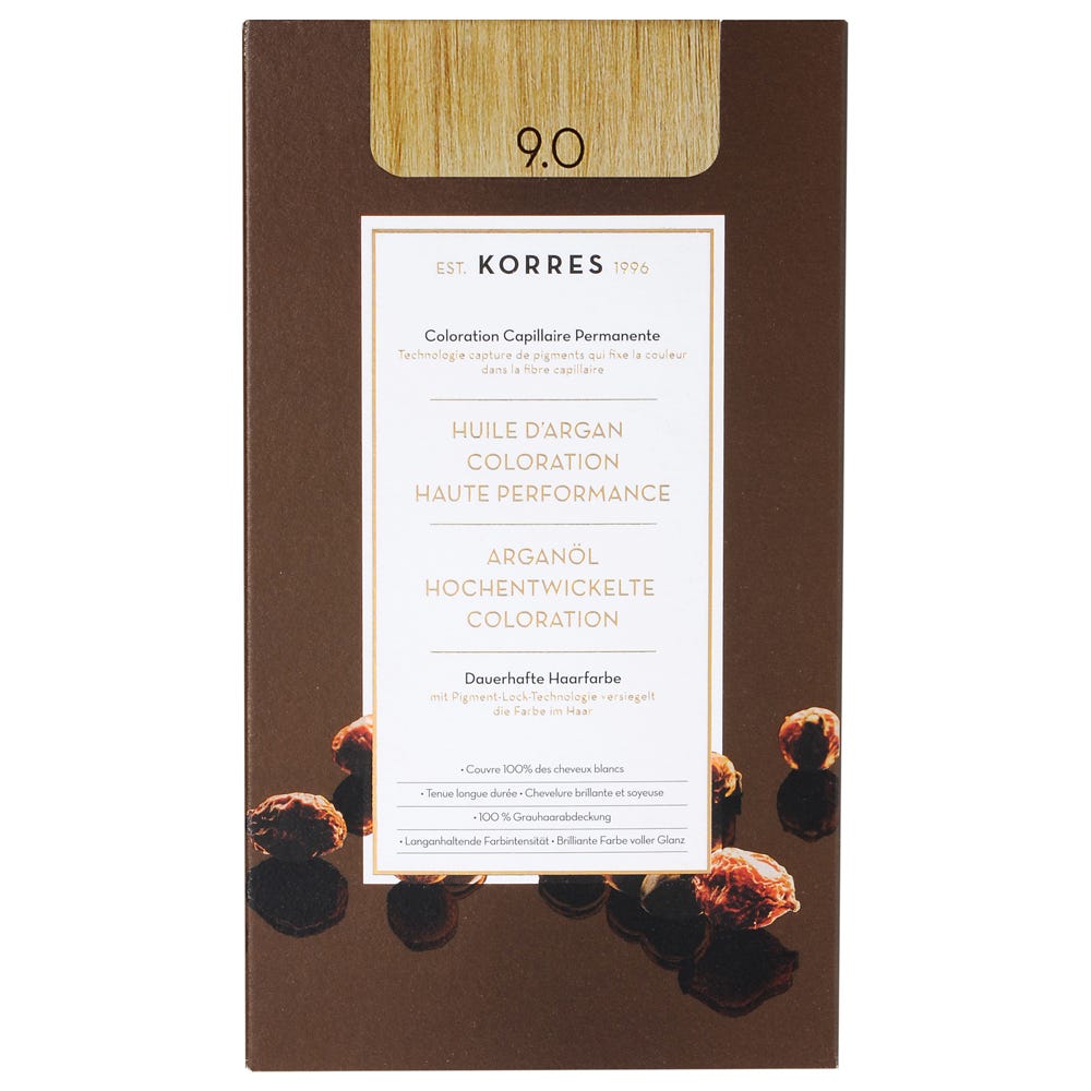 Korres Argan Oil Hair Colorant 9.0 Hell-Hellblond