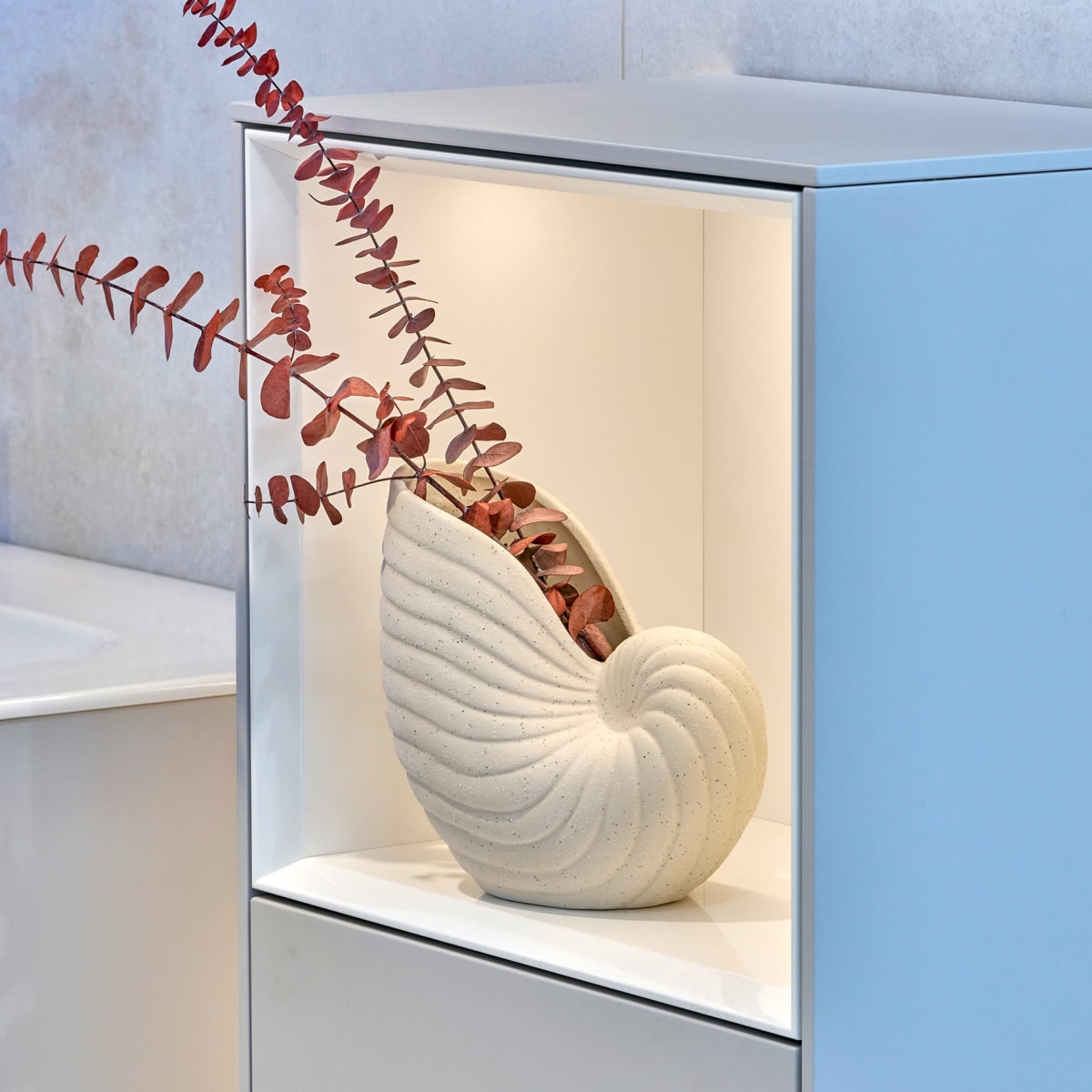 Vase aus Keramik \Schnecke\