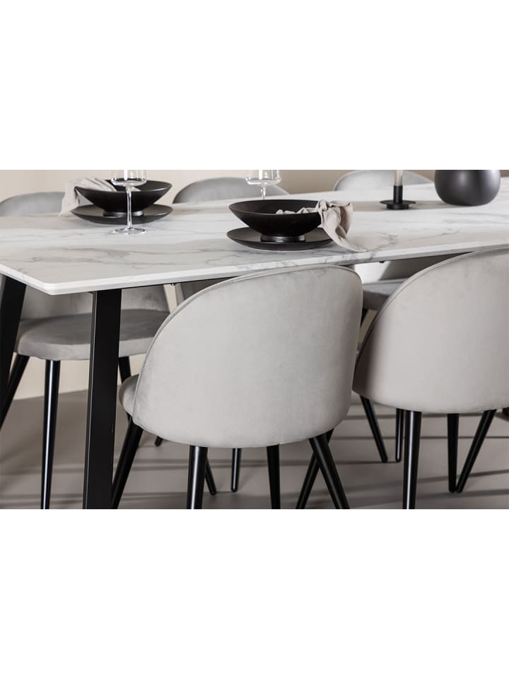 ebuy24 Essgruppe Malaga (7-teilig) Grau 200 x 90 cm günstig kaufen onesize