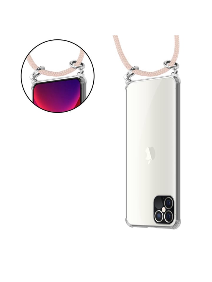 cadorabo Handykette für Apple iPhone 12 PRO MAX Hülle in PERLIG ROSÉGOLD günstig kaufen onesize
