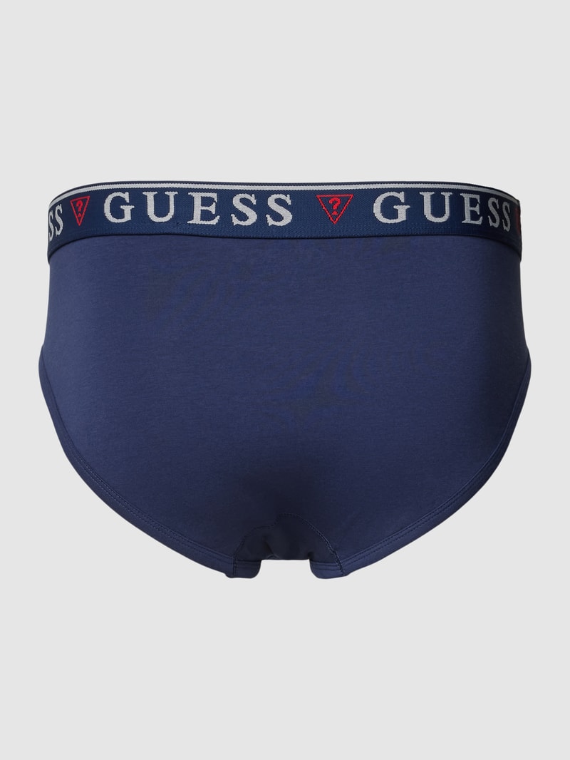 Slip mit elastischem Bund Modell 'BRIAN HERO' im 3er-Pack in marineblau