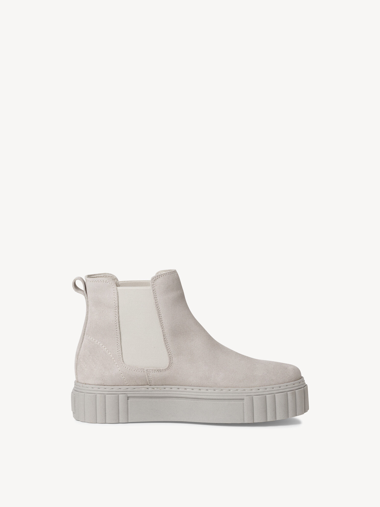 Bottine Chelsea en cuir - gris