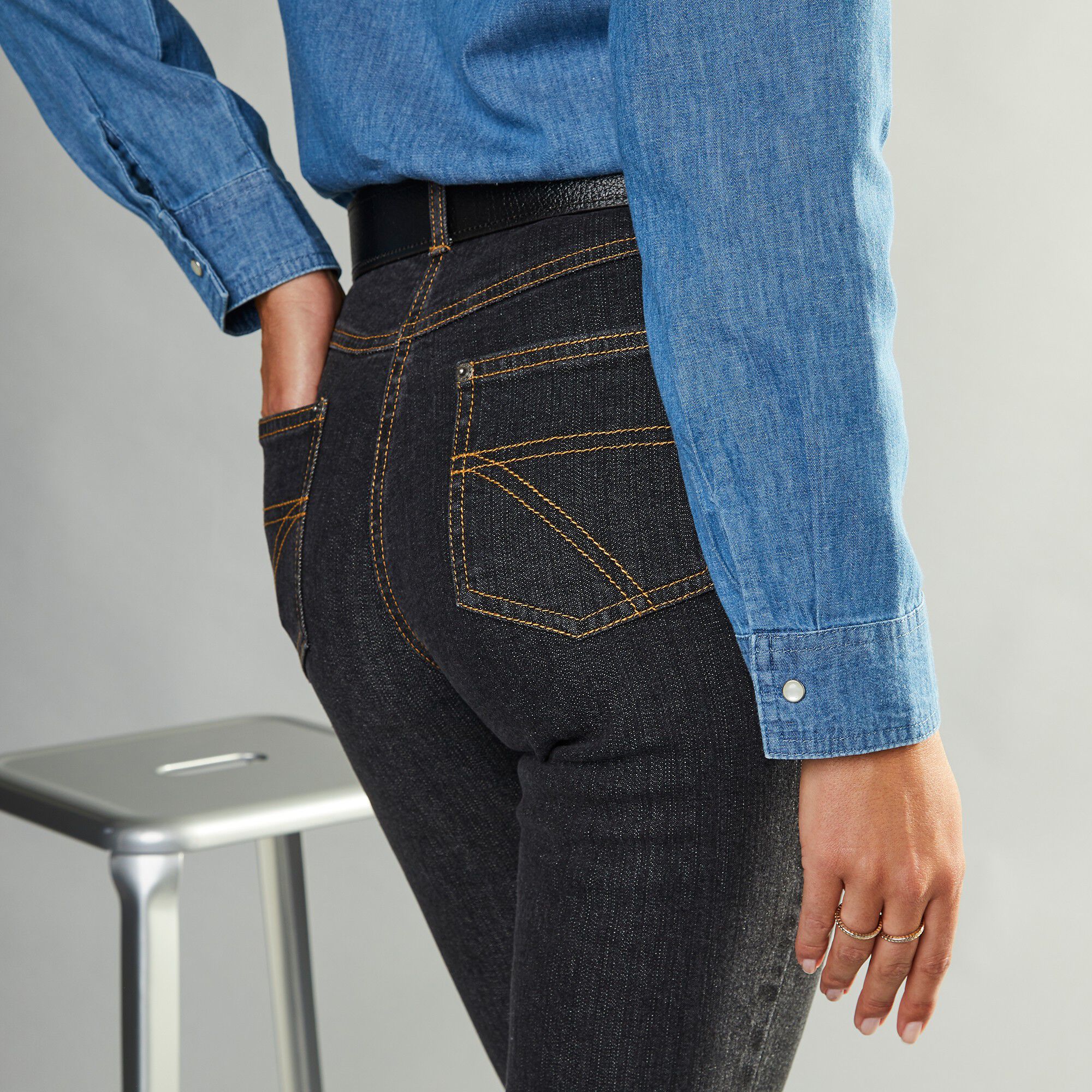 Jean coupe droite stretch