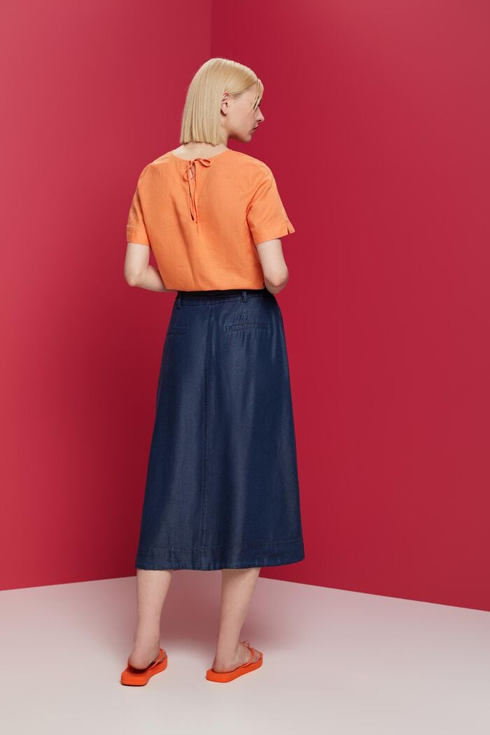 Midirock im Denim-Look, TENCEL™