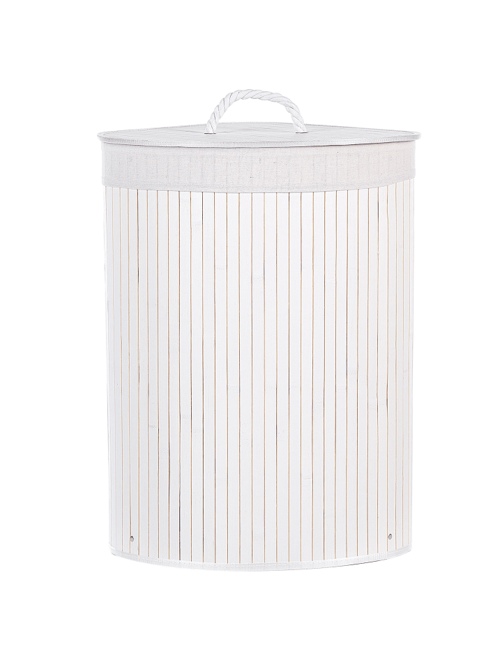 Beliani Wäschekörbe MATARA in Weiß - (W) 60 x (H) 60 x (L) 35 cm günstig kaufen onesize
