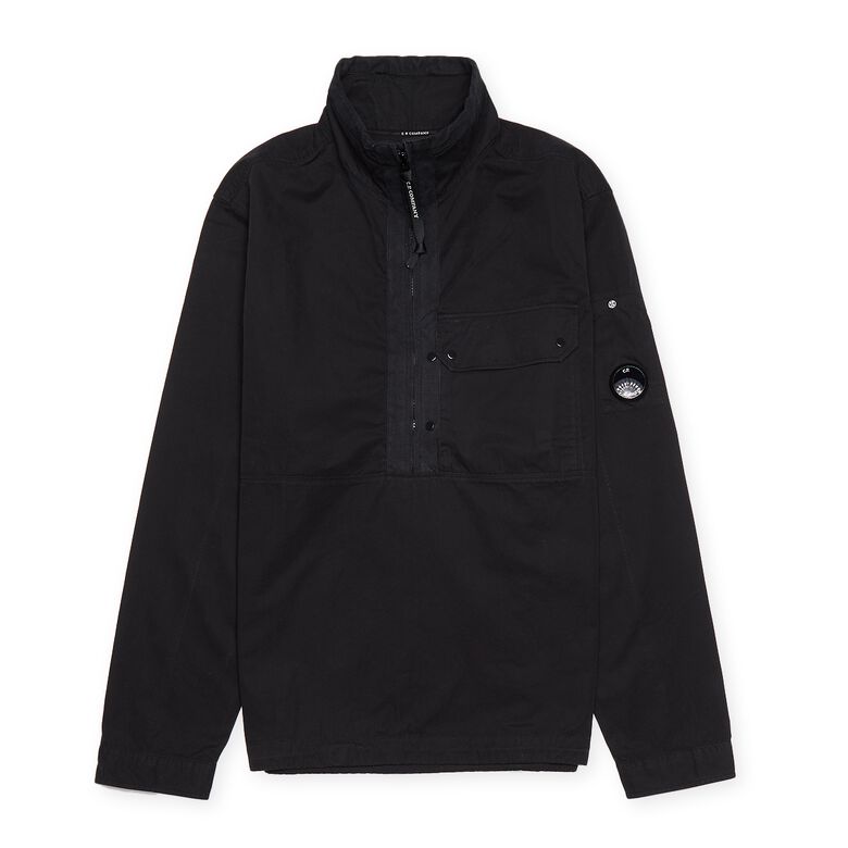 C. P. Company Heavy Popeline Emerized Anorak Black