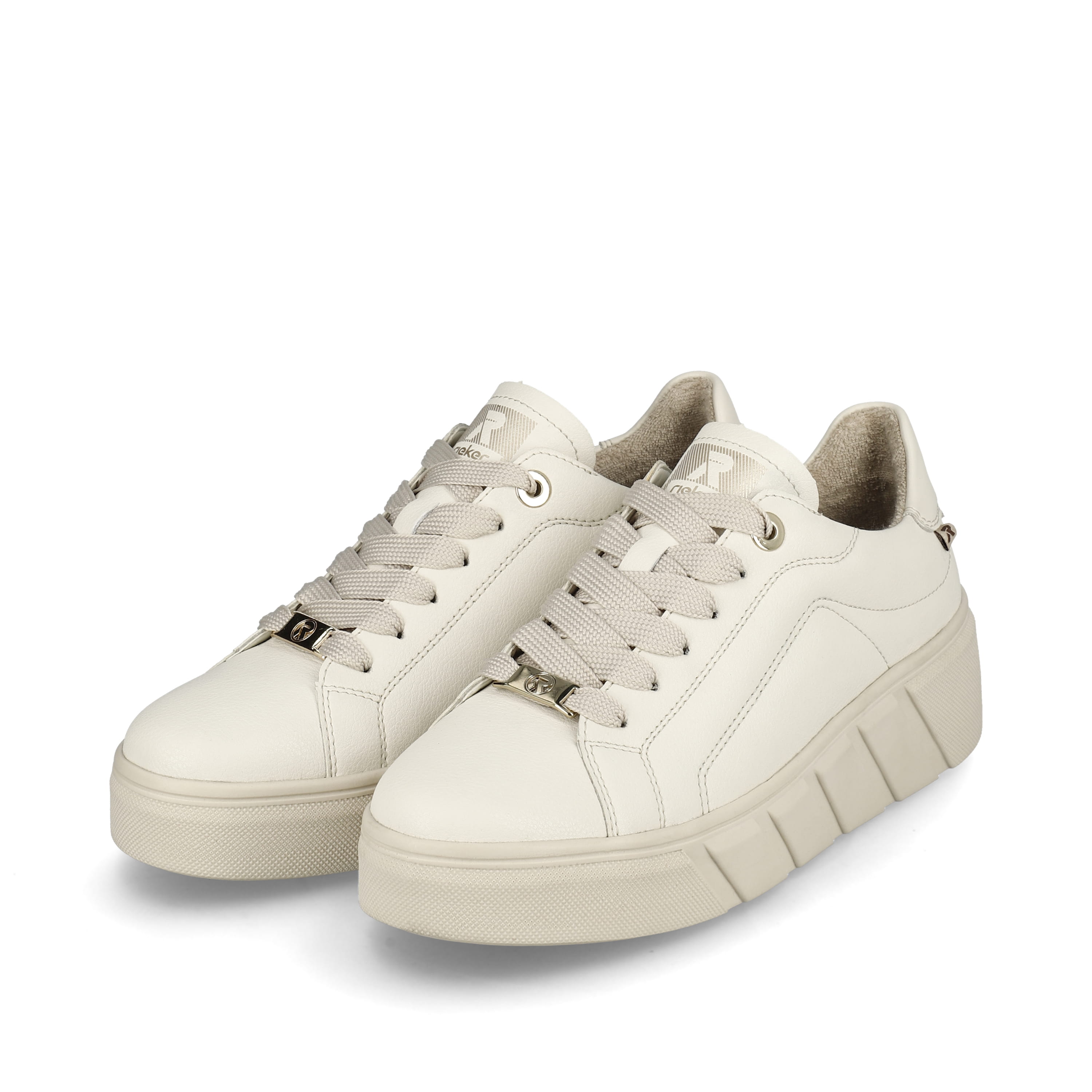 Rieker Damen Sneaker Low frost white