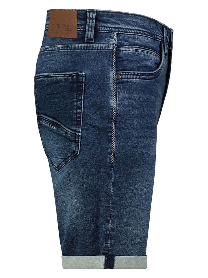 Authentic Style Jeans-Bermudas in Dunkelblau günstig kaufen